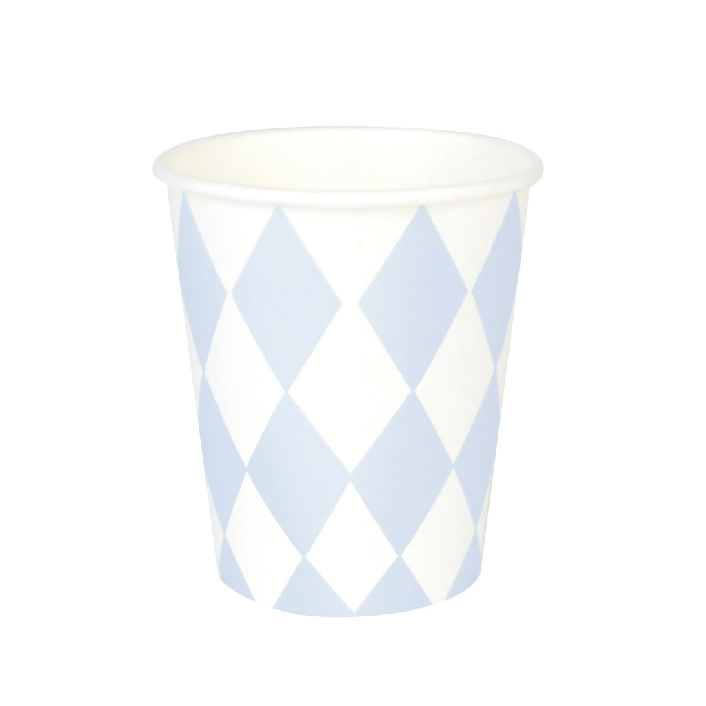 Pahare diamant/romb bleu