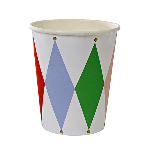 Pahare arlequin diferite culori verde, albastru, rosu