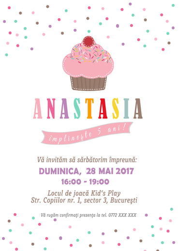 Set 10 invitatii briosa