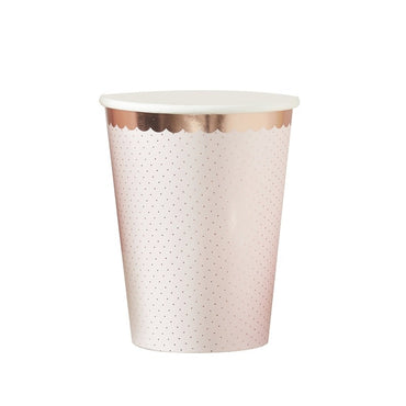 Pahare elegante roz gold
