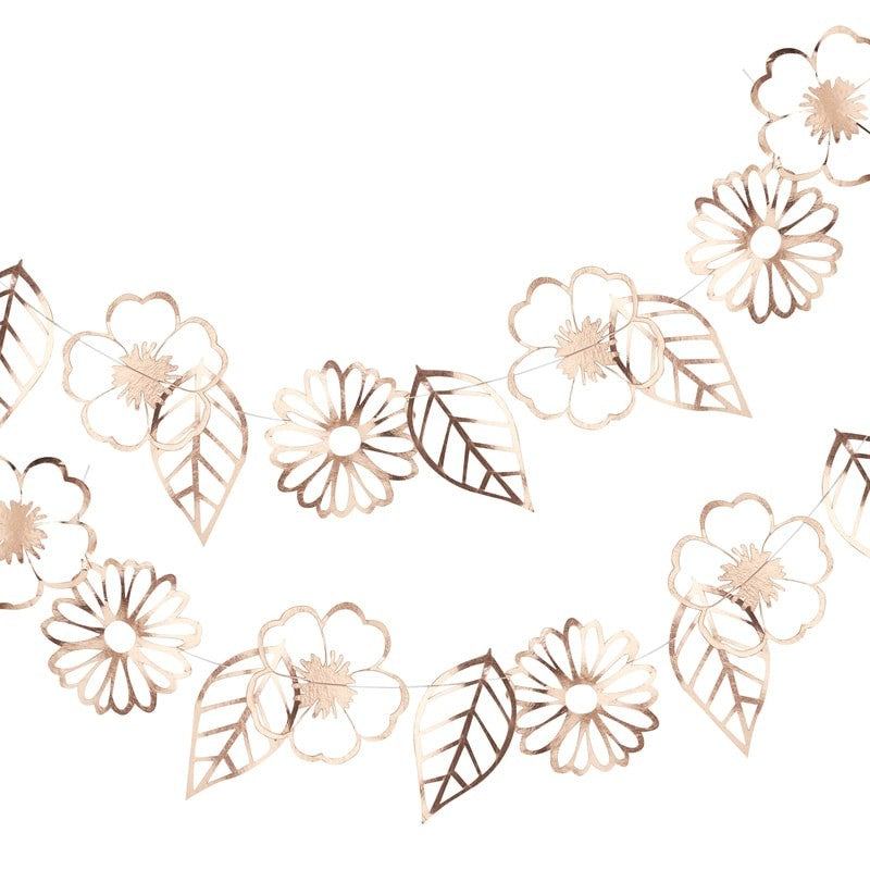 Ghirlanda florala gold