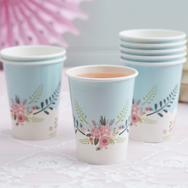 Set 8 Pahare - Floral Fancy