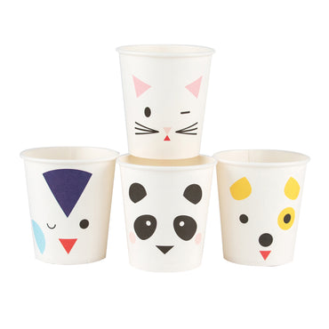 Pahare mini animale pisica, caine, urs panda