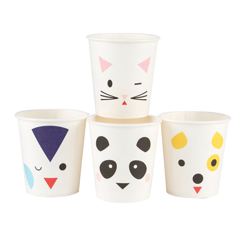 Pahare mini animale pisica, caine, urs panda