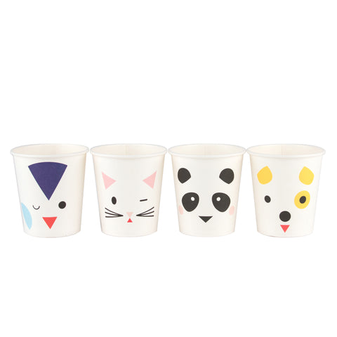 Pahare mini animale pisica, caine, urs panda