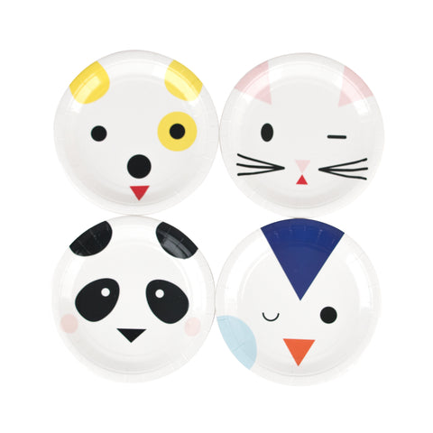 Farfurii animale pisica, caine, urs panda
