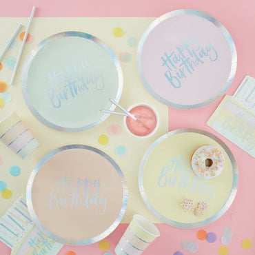Set 8 Farfurii - Pastel Party