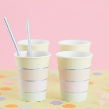 Set 8 Pahare - Pastel Rainbow