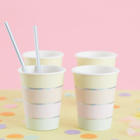 Set 8 Pahare - Pastel Rainbow